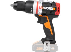 Akku-Schlagbohrmaschine WORX "WX354.9", bunt (schwarz, orange), B:18,7mm H:6,5mm L:20,4mm, Bohrmaschinen, bürstenloser Motor, 18+1+1 Drehmoment, 60Nm, ohne Akku & Ladegerät