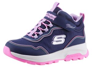 Sneaker SKECHERS "STORM BLAZER", Kinder, Gr. 32, bunt (navy, rosa, lila), Lederimitat, Textil, kontrastfarbene Details, sportlich, Schuhe, Trekking Schuh, Freizeitschuh, Kindergartenschuh mit Tex-Membrane