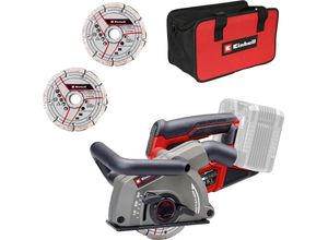 Mauernutfräse EINHELL "TP-MA 36/30 Li BL - Solo", rot (baumarkt), B:210mm H:213mm L:370mm, Fräsmaschinen, mit 2 Diamant Trennscheiben und Tragetasche, ohne Akku und Ladegerät