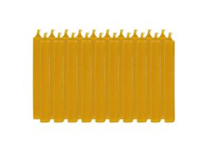 Reine Bienenwachs-Kerzen, honiggelb, 10 x