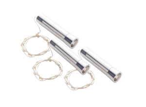 LED Micro-Lichterkette "Korken" mit Batteriefach, 3 Stück, 15 LEDs