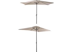 Sonnenschirm GARDEN PLEASURE, beige (creme), Bezug: 100% Polyester, Standschirme, Sonnenschirm, 250 ×145 cm