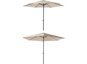 Sonnenschirm GARDEN PLEASURE, beige (creme), Bezug: 100% Polyester, Standschirme, Ø 300 cm, creme