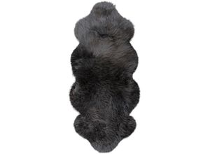 Fellteppich HEITMANN FELLE "Lammfell KK 1,5 - Premium Qualität" Gr. 41, grau (anthrazit), B:68cm H:70mm L:140cm, Lammfell, Teppiche, echtes Austral. Lammfell, besonders weich, auch ideal als Bettvorleger