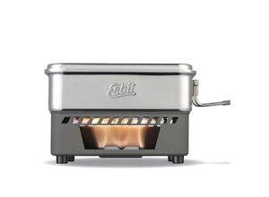 ESBIT Trocken Brennstoff Kochset Campingkocher Outdoor Kocher Topf Set Edelstahl