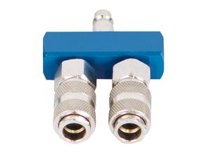 Scheppach Druckluftverteiler mit Schnellanschluss- kupplungen, 2 Abgänge