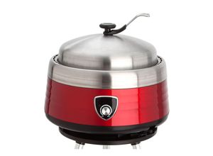 Leichter Holzkohlegrill Ø 38 cm mit Zubehör und Transporttasche: Vulcano - der multifunktionale Grill inkl. 2 Grillaufsätzen und Haube