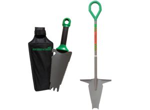 Starlyf® Wurzelspaten & Handschaufel - Spaten mit Säge Root Digger Set