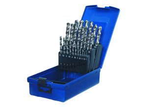 kwb HSS-G Metallbohrer-Satz 25-teilig / Universal-Bohrer Set 1 - 13 mm, HSS 'Bohrer-Set, für Metall, Stahl, Eisen u. v. m., für alle handelsüblichen Bohrmaschinen, Akku-Schrauber, Silver-Star Serie