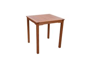 Garten Eukalyptus Tisch 70x70 Gartentisch Holztisch Holz massiv Balkon Terrasse