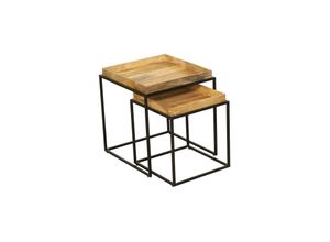 INTERIA Home & Living Beistelltisch BANGALORE, 2er-Set Gartentisch Tisch Garten