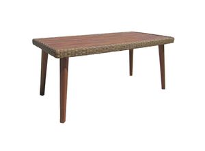 Garten Akazie Tisch 160cm Gartentisch Holztisch Holz massiv Balkon Terrasse
