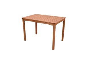 Garten Eukalyptus Tisch 110x70 Gartentisch Holztisch Holz massiv Balkon Terrasse