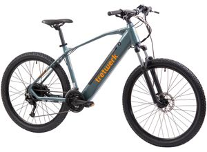 E-Bike TRETWERK "Bolt" Gr. 48, grün (mgrg), E-Bikes, 48cm, 27,5 Zoll (69,85cm), Pedelec, Elektrofahrrad für Damen u. Herren, MTB