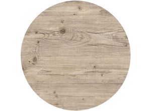 Tischplatte Washington Pine rund 70cm für Tisch Garten Gartentisch Outdoor Möbel