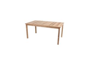 Garden Pleasure Teak Gartentisch Solo 160x90 Garten Holz Esstisch Tisch Möbel