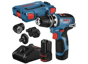 BOSCH Professional GSR 12V-35 FC Akku-Bohrschrauber-Set 12,0 V, mit 2 Akkus