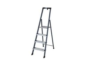 KRAUSE Haushaltsleiter Securo schwarz 4 Stufen, H: 160,0 cm