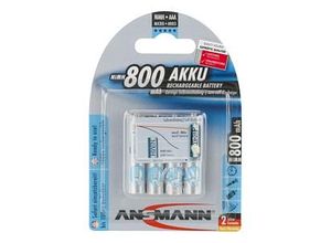 4 ANSMANN Akkus Micro AAA 800 mAh