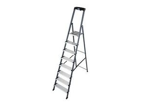 KRAUSE Haushaltsleiter Securo schwarz 8 Stufen, H: 255,0 cm