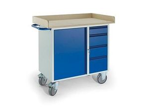 Rollcart Werkstattwagen blau 4 Schubladen