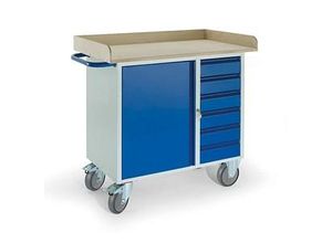 Rollcart Werkstattwagen blau 6 Schubladen