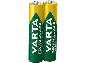 2 VARTA Akkus RECHARGE ACCU Power Micro AAA 1.000 mAh