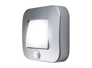 LEDVANCE LED-Außenleuchte mit Dämmerungssensor und Bewegungsmelder NIGHTLUX Hall, silber 0,25 W