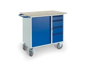 Rollcart Werkstattwagen blau 4 Schubladen