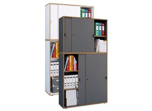 VCM Holz Büroschrank Ordner Aktenschrank