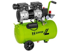 Kompressor ZIPPER "ZI-COM24SI", grün, B:31cm H:53,5cm L:53cm, Kompressoren, Kesselvolumen von 24 Liter