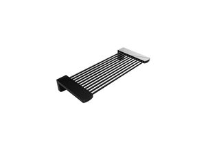 Brillantbad BARK Duschablage Messing Schwarz 110x270x40 mm für Bad & WC >> zum Bohren