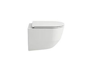 LAUFEN Pro Wand-Tiefspül-WC H8209650000001 weiß, spülrandlos, Ausladung 49cm