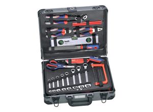 kwb Werkzeug-Koffer inkl. Werkzeug-Set, 99-teilig, gefüllt, robust und hochwertig, ideal für den Haushalt oder die Garage, im stabilen Alu-Koffer