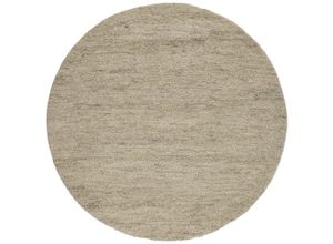 Wollteppich THEKO "Taza Royal" Gr. 9, grau, H:24mm Ø:150cm, Schurwolle, Teppiche, echter Berber Teppich aus Marokko, reine Schurwolle, handgeknüpft