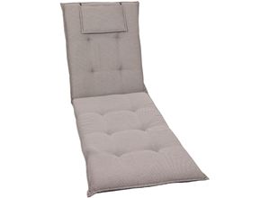 Liegenauflage GO-DE, grau (grau, taupe), B:60cm H:7cm T:190cm, Polyester, Polyurethan, Polsterauflagen, Maße ca.: 60 cm x 190 cm x 7 cm
