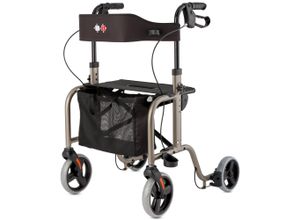 Rollator BISCHOFF & BISCHOFF "RL-Smart", silber (silberfarben), Rollatoren, faltbar – Leichtgewicht für innen und außen mit Tasche und Stockhalter