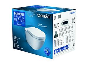 Duravit Starck 3 Wand-WC Set 42250900A1 weiß, mit WC-Sitz