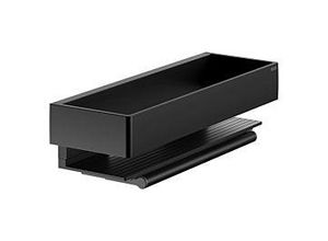 Keuco Edition 11 Duschkorb 11159370000 schwarz matt, mit integriertem Glasabzieher