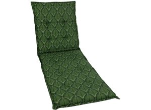 Liegenauflage GO-DE, grün, B:60cm H:7cm T:190cm, Baumwolle, Polyester, Polyurethan, Polsterauflagen, Maße ca.: 60 cm x 190 cm x 7 cm