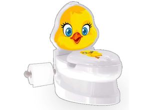 Meine kleine Toilette Küken mit Spülsound und Toilettenpapierhalter