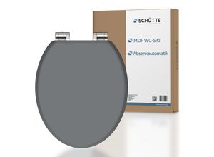 Schütte MDF WC-Sitz SPIRIT GREY, Toilettendeckel mit Absenkautomatik