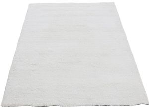 Hochflor-Teppich CARPETFINE "Silky", beige (creme), B:160cm H:20mm L:230cm, Mikropolyester, Teppiche, Shaggy, Langflor, uni, besonders weich, handarbeit