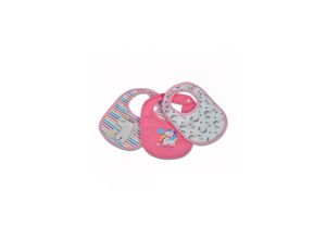 Cangaroo Babylatz 3er Set Kay Selbstverschluss, waschbar, wasserfest, ab Geburt rosa