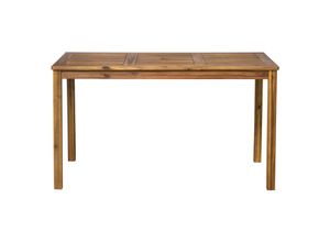 Gartentisch 135x80cm massiv Holztisch Esstisch Garten Terrasse Tisch