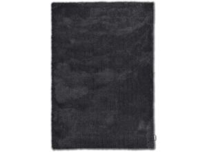 Hochflor-Teppich TOM TAILOR HOME "Shaggy Teppich Cozy", grau (anthrazit), B:160cm H:25mm L:230cm, Polyester, Teppiche, Uni Farben, auch in Pastell Farben, weich & kuschelig