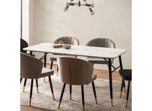 Esszimmertisch FineBuy Esstisch 120 cm