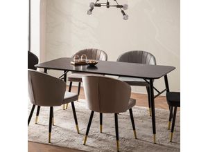 Esszimmertisch FineBuy Esstisch 120 cm