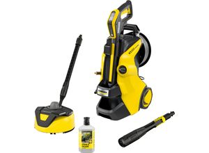 Hochdruckreiniger KÄRCHER "K 5 Premium Smart Control Flex Home", gelb, B:30,6cm H:58,4cm L:41,7cm, Kunststoff, Hochdruckreiniger, inkl. 3-in-1-MultiJet-Stahlrohr, Home-Kit & Schlauchtrommel