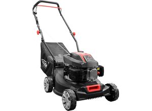 Benzinrasenmäher GÜDE "ECO WHEELER 412.2 P", rot, B:128cm H:105,5cm T:50cm, Rasenmäher, für kleine bis mittelgroße Rasenflächen bis 900m²